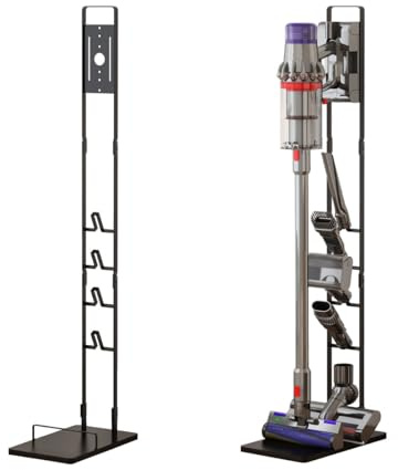 Foho Supporto Compatible per Dyson V16 Gen5 V15 V12 V11 V10 V8 V7 V6 Aspirapolvere Base Organizer Stoccaggio in Metallo Staffa