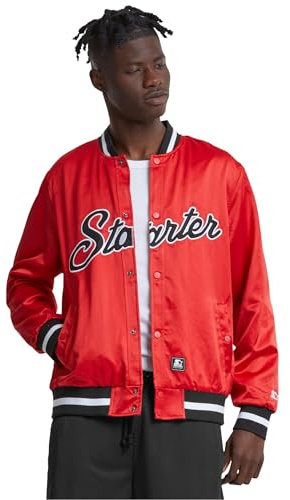 Starter black label herr starter satin collegejacka, Cityröd, L