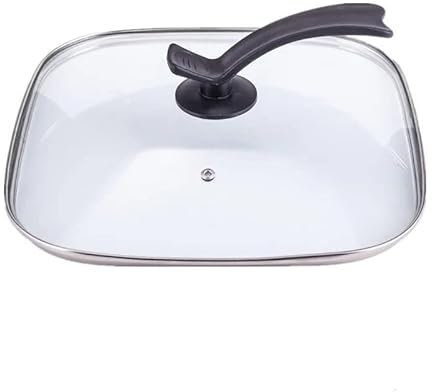 Tapaderas Para Sartenes,Tapa Sarten 30 cm bandeja de la tapa cuadrada tapa de la tapa de la tapa de la tapa de la tapa de la tapa de la tapa de la tapa con la manija de las tapas del molinador de la o