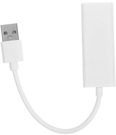 WATIIFUFU Adattatore di Rete USB 2.0 Bianco Rj45, Trasferimento Dati Veloce 10/100/1000mbps, Plug And Play, Materiale Abs e Pvc, per Laptop e Desktop