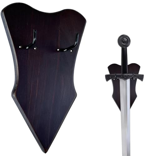 QIXIN Support mural réglable pour épée, poignard, hache – Pas d'épée – Plaque murale verticale avec matériel