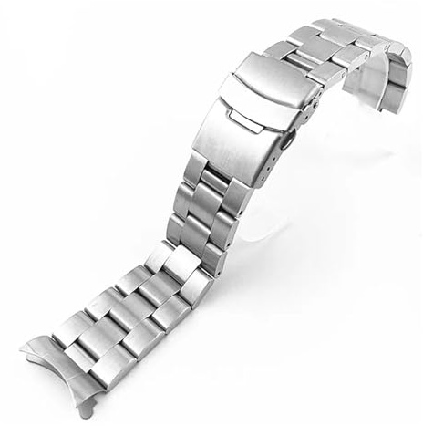 TVKSIPAR Spannungsfreies Stahlband, Passend For Seiko SKX007/009, Uhrenarmband, Metallarmband, Passend For Rolex, Passend For Oyster-Armband, 18/19/20/22/24 Mm Band(19mm)