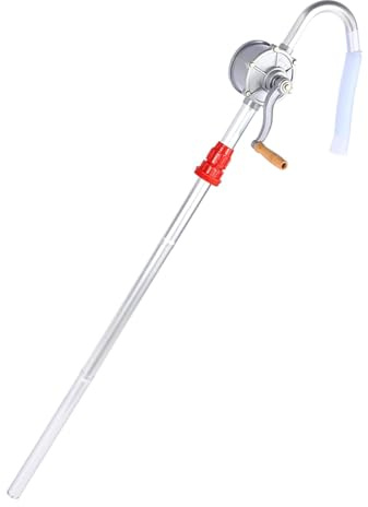 Merautop SJ Pompe à huile pour baril d'huile - Pompe manuelle pour fûts d'huile - En alliage d'aluminium - Manivelle rotative - Pour transfert de carburant diesel, essence, kérosène