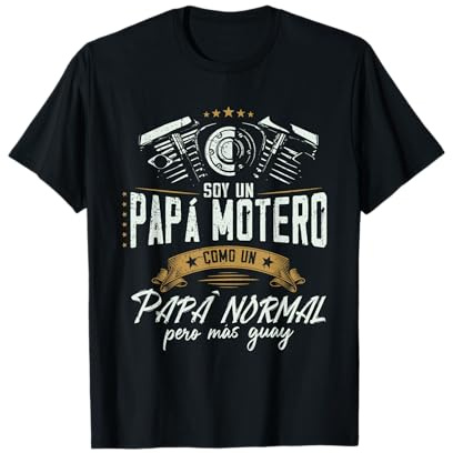 Divertido Papá Motero Cumpleaños hombre moto Vintage regalo Camiseta