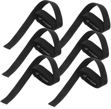 IWOWHERO 6 Correas Ajustables de Nylon Hebilla Resistente y Clip para Riñonera y Equipaje, Diseño Ajustable y Cuerda Tensora para Viajes y Actividades al Aire Libre