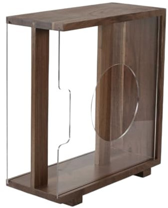 CHUNXVLI Schallplattenständer Retro Vinyl Schallplattenhalter Holz Schallplatten Aufbewahrung Rack Regal Spiel Disc Display Desktop Schallplatten Halter