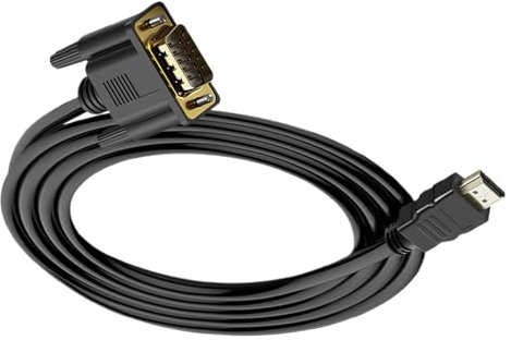 Générique Digital Video to Vga Adapter Cable, Monitor Connection Cord, 70.87 inches Stable Transmission, Plug and Play Design, Display Interface to Vga Wire for Projector, Laptop, Desktop
