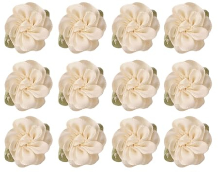 12 pinzas para el pelo de jazmín rosa beige, horquillas vintage de jazmín, horquillas para el pelo, decoración de flores para mujer, novia, boda, fiesta, uso diario