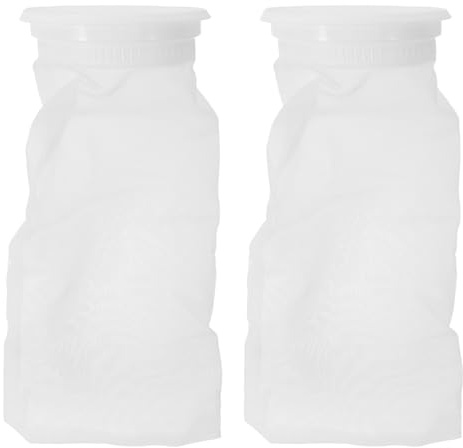 Gatuida 2 Pièces Lot de 2 Filtres en Nylon Réutilisables Couvercles Plastiques pour Tonneaux IBC, Tamis de Filtration pour Réservoirs D’Eau de Pluie, Accessoires de Raccordement Étanches