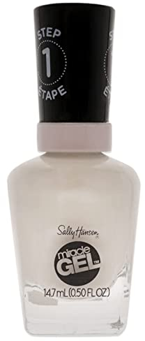 Sally Hansen Miracle Gel Nagellack ohne künstliches UV-Licht Crème de la Créme, Rosa, mit intensiv glänzendem Gel-Finish, Nr. 430, (1 x 14,7 ml)