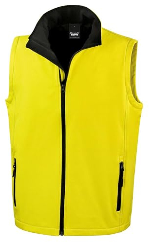 Ergebnis r232 m bedruckbar Softshell Bodywarmer XL gelb/schwarz
