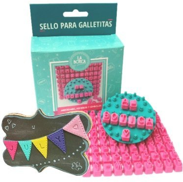 Cookie & Fondant Stamp - pro Customizable Set with Separate Letters Numbers and Symbols - Create Personalized Messages