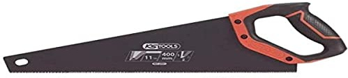 Scie Égoine Travaux de Precision 400mm, 3 Angles de Coupe 11Tpi, Poignée Bi-Mat.