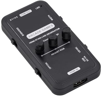 Mcbazel HDMI Scanlinien-Generator Tragbarer Audio-Video-Ausgang Scanline-Generator-Board für alle Retro-Spiele/Spiele/Mame/Arcade/Emulator