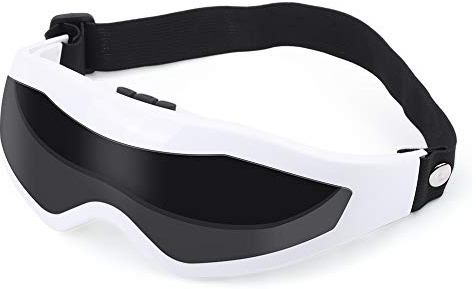 Electric Eye Massager Glasses, Eye Massager Pinhole For Eye Bags, Dark Glasses With Heat For Snap-On Neck Massagers Circles, Eye Fatigue, Dry Eye