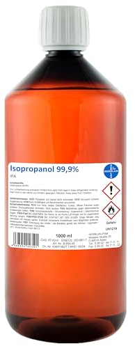 HERRLAN® Isopropanol 99,9% – 1000 ml Reinigungsalkohol & Fettlöser - Rückstandsfrei & geruchslos - Made in Germany – Laborqualität