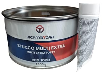 RICAMBYCAR Mastic Multiextra pour carrosserie 1,8 kg + durcisseur – Haute puissance de remplissage