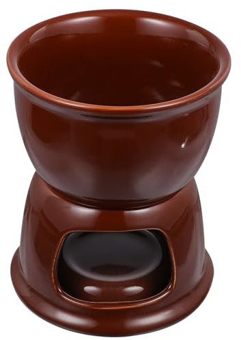 SHOWERORO Ceramic Chocolate Melting Oven for Home Use for Chocolate and Fondue Cookware Butter Warmer Pot Function