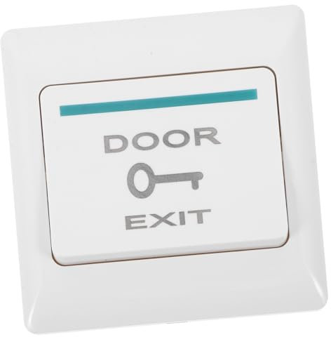 Angoily Panneau De Contrôle Accès à Porte Avec Bouton Poussoir Pour Sortie Plaque Murale De Sonnette Encastrable Installation Facile Pour Bureaux Et Espaces Publics
