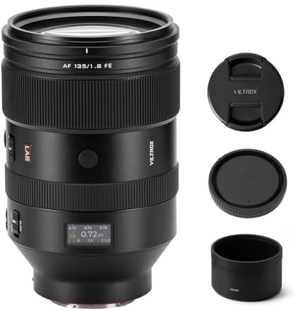 Viltrox 135 mm F1.8 LAB FE - Objetivo de formato completo para Sony E-Mount, teleobjetivo AF con distancia focal fija, compatible con cámaras Sony a7III a7RII a7IV a7RIV a9 A1 a5000 a6000 A6700