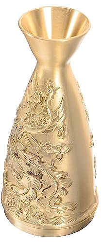 Cabilock Distributeur de Vin Laiton Vase Décoratif Ancien avec Motif Dragon Chinois Carafe Multifonctionnelle pour Table à Manger