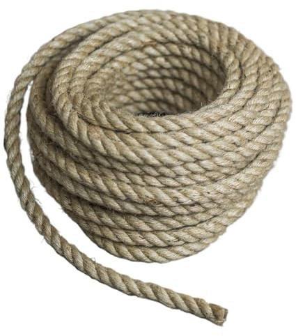 Cuerda De Yute Cordel de Yute Natural, Cuerda, Cordel arpillera for Manualidades, jardinería, decoración Bodas(4mm 50M)
