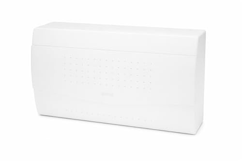 WEBMATEL Cuadro de Distribución de Superficie 18 Módulos 1 Fila 350x105x195mm con Puerta Opaca IP40 400V ABS