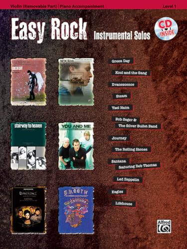 Easy Rock Instrumental Solos Violine, Buch/CD: Violin and Piano Accompaniment (incl. Online Code)