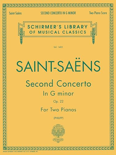 Concerto No. 2 in G Minor, Op. 22: Two Pianos, Four Hands: Schirmer Library of Classics Volume 1405 Nfmc 2024-2028 Selection 2 Pianos, 4 Hands
