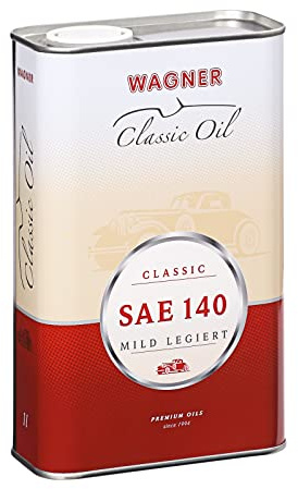 WAGNER Classic Hochdruck-Getriebeöl SAE 140 - Mild Legiert | Geeignet Für Lenk-, Schalt-, Kardan- Und Differentialgetriebe | Verschleißarm & Oxidationsstabil |Oldtimer, Simson Getriebeöl | 1 Liter
