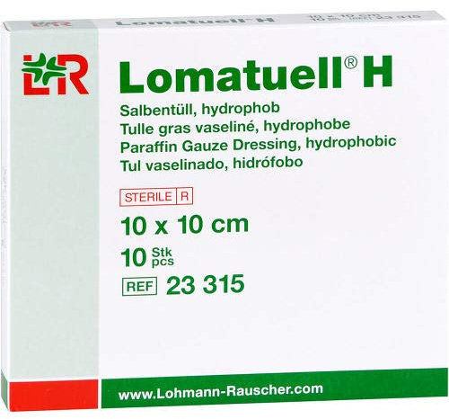 LOMATUELL H Salbentüll 10x10 cm steril