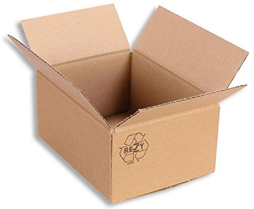 Faltkarton 200 x 150 x 100 mm 1.20b – Versandkarton FEFCO 0201, 1-wellig, 25 Stück