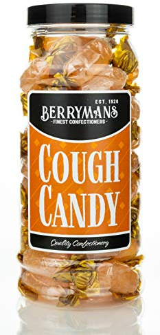 Original Cough Candy Retro Boiled Sweets Gift Jar By Berrymans Sweet Shop - Classic Sweets, Traditional Taste.