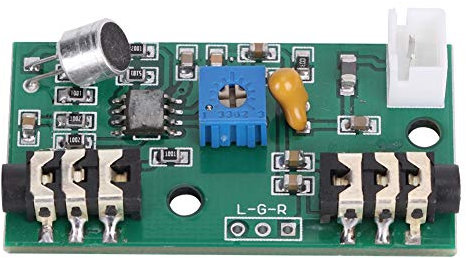 Scheda amplificatore per componenti elettronici moduli microfono Guadagno regolabile Suono Segnale audio Modulo amplificatore microfono Altoparlante audio DC 2,6-10V