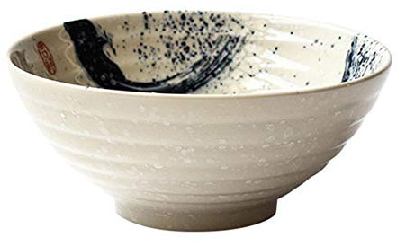 Lihuzmd Grande Ceramica Giapponese Ramen Scodella, Pasta in Brodo Ramen Bowl Set Udon Soba Pho Retro Ceramiche da Tavola in Rilievo Asian Noodles,Bianca,20x8.3cm
