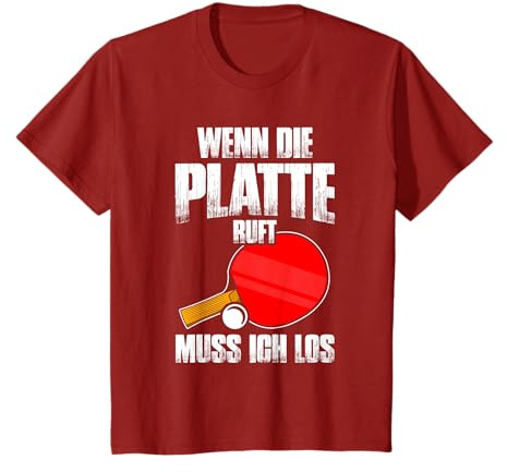 Wenn die Platte ruft muss ich los - Lustiges Tischtennis T-Shirt