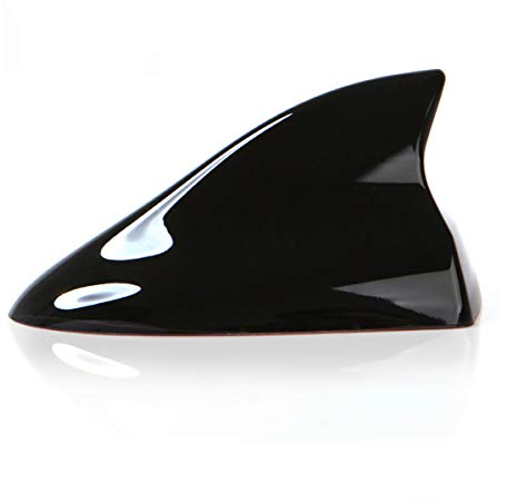 Ramble- Antenne Hai Autoradio Car Aerials Cover Haifischflosse Antenne for Auto Für Opel Antara,Meriva,Mokka, Karl Rocks,Zafira,Corsa,Astra K(Stärken Stil, Schwarz)