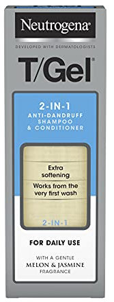 Neutrogena T/Gel 2 in 1 Anti-Dandruff Shampoo and Conditioner (1x 150ml), 2 in 1 Shampoo and Conditioner to Help Fight Dandruff From First Wash, Haircare for Soft, Shiny Healthy-Looking Hair