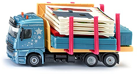 siku 3562, Hustransportbil, 1:50, metall,plast, flerfärgad, hus och klistermärken ingår