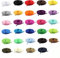 Cordones Planos Coloridos 29 Pares Cordones Atléticos Planos de Deporte Zapatos Moda Correas de Zapatos Skate Botas Cordones Deportivos