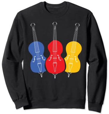 Corde de contrebasse droite rétro pour contrebasse Sweatshirt