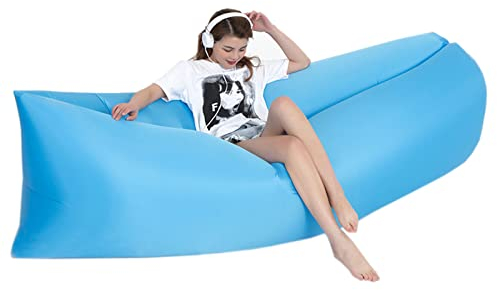 Aufblasbares Sofa, Luftsofa, luftsack,Aufblasbares Sofa, Camping Sofa, Tragbares Airlounger,Luftsofa Selbstaufblasend mit Tragebeutel,Camping Gadgets Für Outdoor, Party, Reisen, Meer, Strand