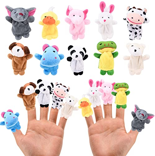 10 Stück Tier Fingerpuppe Karikatur Fingerpuppen Set Süß Plüsch Tier Finger Puppe Kinder Geschichte Zeit Requisiten Baby Fingerpuppen Set Fingerpuppen Spielzeuge Babypädagogik Party Lieferungen (A)