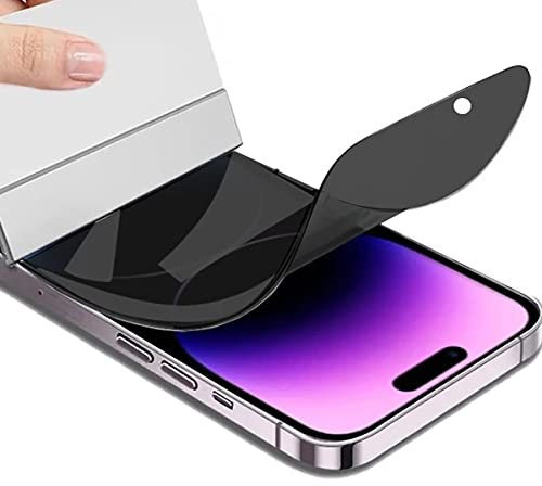 Stejnhge 2 Pezzi Privacy Pellicola in Idrogel Protettiva per iPhone 14 /iPhone 13 /iPhone 13 Pro (6.1),Anti-Spia Protezione Schermo in TPU Morbido