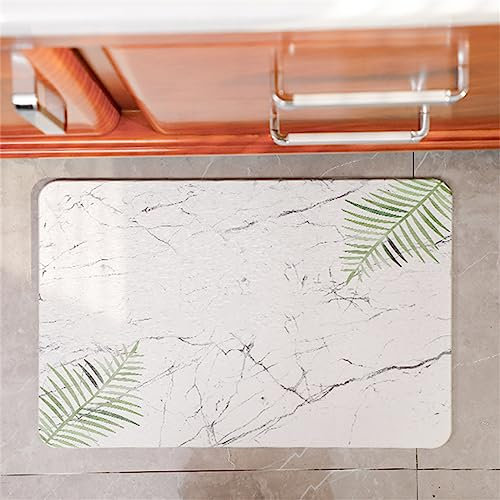 Badezimmerteppich, Badematte Rutschfest, Duschmatte Rutschfest, Duschvorleger, Badvorleger Badteppich Rutschfest Waschbar Teppich Badezimmer, Bathroom Mat, Bath Mat Mats, Bad Teppich, Weiß-40x60cm