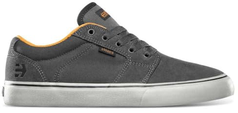 Etnies herr Barge LS Skate-sko, Mörkgrå/svart/orange, 8,5 UK, Mörkgrå svart orange, 42.5 EU