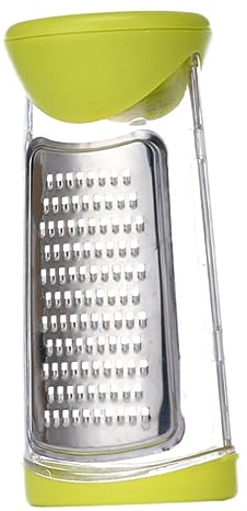 LIFKOME 1pièce Râpe à Fromage Acier Inoxydable Multifonctionnelle Pour Gingembre Ail Et Fruits Avec Brosse De Nettoyage Vert