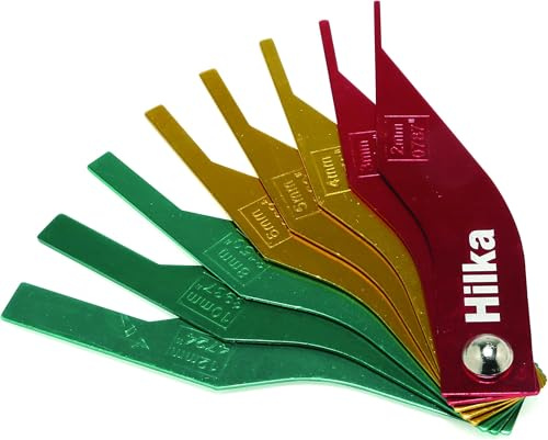 Hilka 12700108 Brake Pad Thickness Gauge, Set of 8 (Pack of 5)