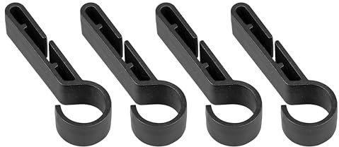 Sealey Safety Helmet Head Torch Clips, 5 Pack, Universal Fit - HT01SC, Black