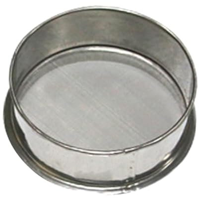 pistro Filtro de cerámica esmaltada, tamiz de acero inoxidable de 15 cm para arcilla polimérica, lechada de barro y esmalte líquido, herramienta multiusos duradera